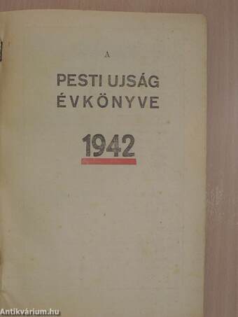 A Pesti Ujság Évkönyve 1942.