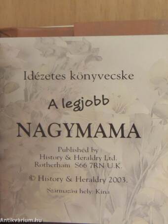 A legjobb nagymama (minikönyv)