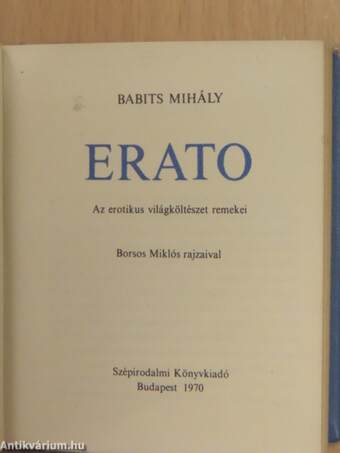 Erato (minikönyv) (számozott)