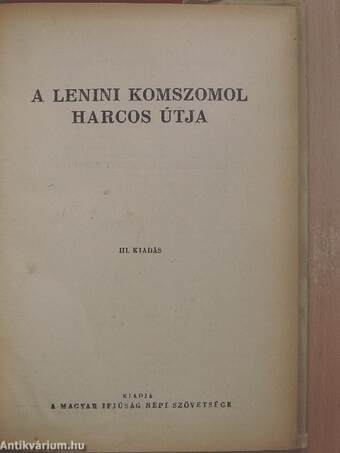 A lenini Komszomol harcos útja