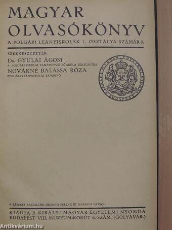 Magyar olvasókönyv I.