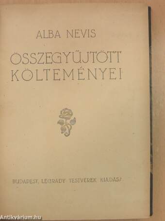 Alba Nevis összegyűjtött költeményei