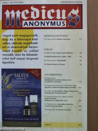 Medicus Anonymus 2006/1-12.