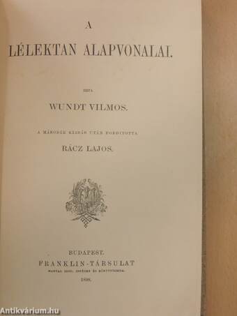 A lélektan alapvonalai