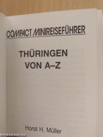 Thüringen von A-Z (minikönyv)