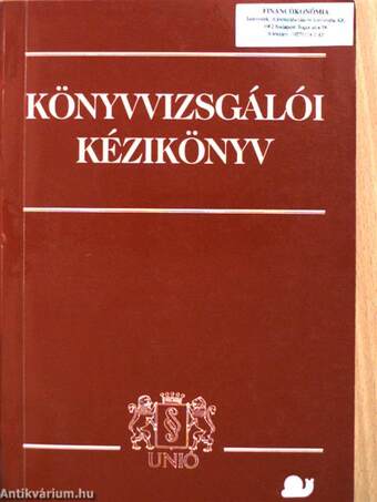 Könyvvizsgálói kézikönyv