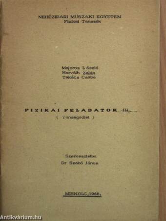 Fizikai feladatok III.