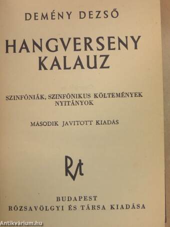 Hangverseny kalauz