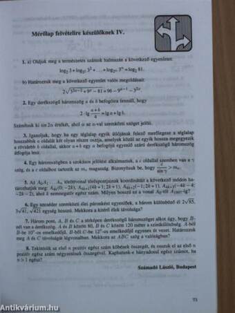 Középiskolai matematikai és fizikai lapok 1997. február