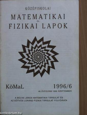 Középiskolai matematikai és fizikai lapok 1996. szeptember