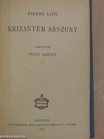 Krizantém asszony