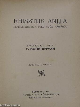 Krisztus anyja