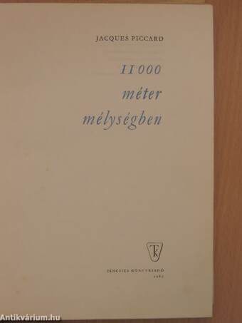 11000 méter mélységben