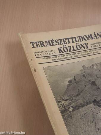 Természettudományi Közlöny 1937. március