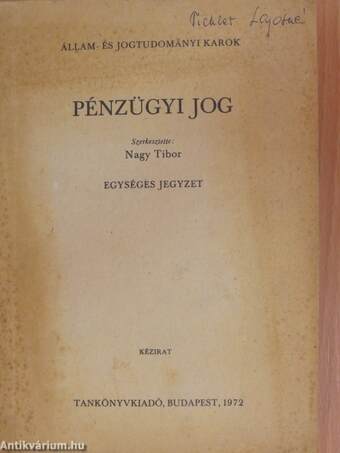 Pénzügyi jog