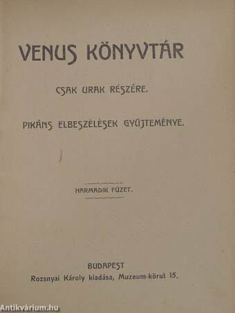 Venus könyvtár 3.