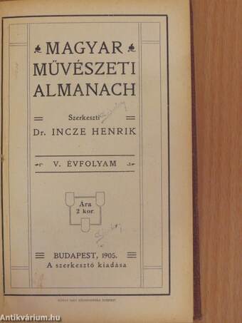 Magyar Művészeti Almanach 1905