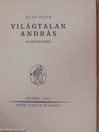 Világtalan András