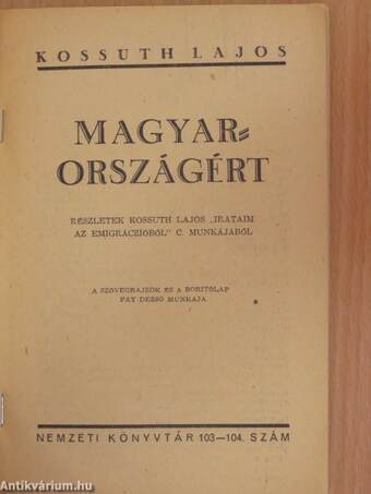 Magyarországért