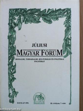 Júliusi Magyar Fórum 1995.