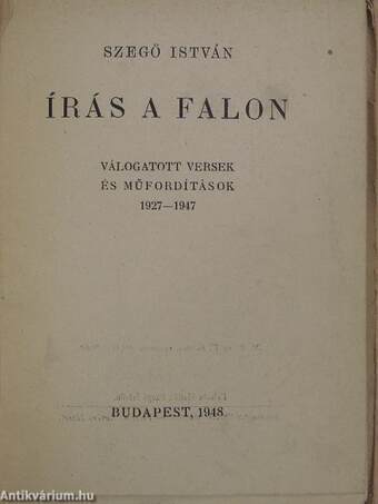 Írás a falon