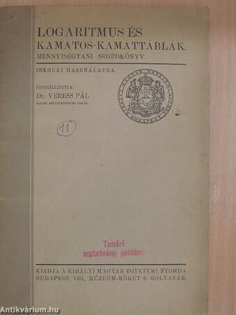 Logaritmus és kamatos-kamattáblák