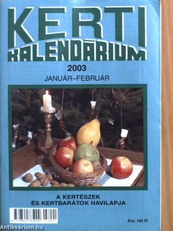 Kerti Kalendárium 2003. január-december