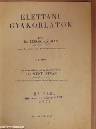 Élettani gyakorlatok