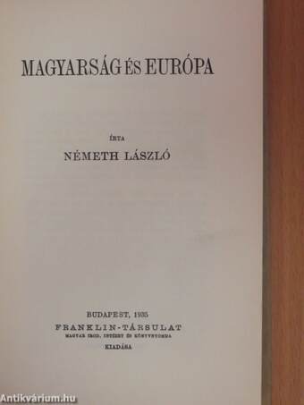 Magyarság és Európa
