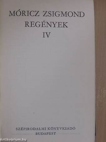 Regények IV.