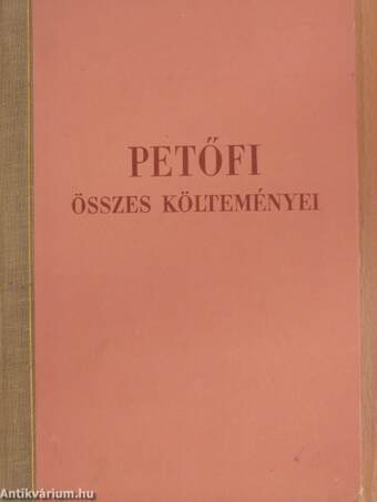 Petőfi Sándor összes költeményei