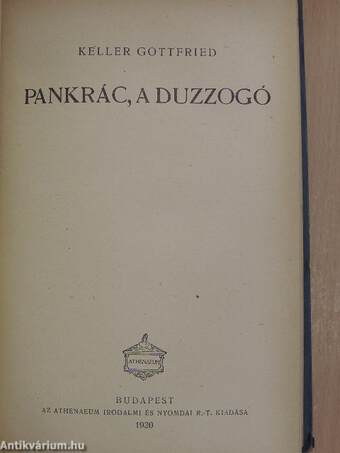 Wicklow, a kém/Pankrác, a duzzogó/Az asszony és a bábu/Mártha az ördög leánya/Novellák