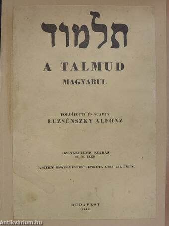 A Talmud magyarul