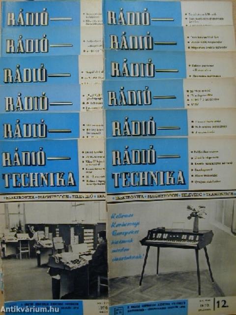 Rádiótechnika 1970. január-december