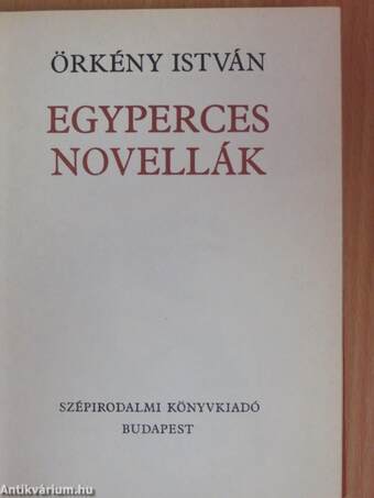 Egyperces novellák