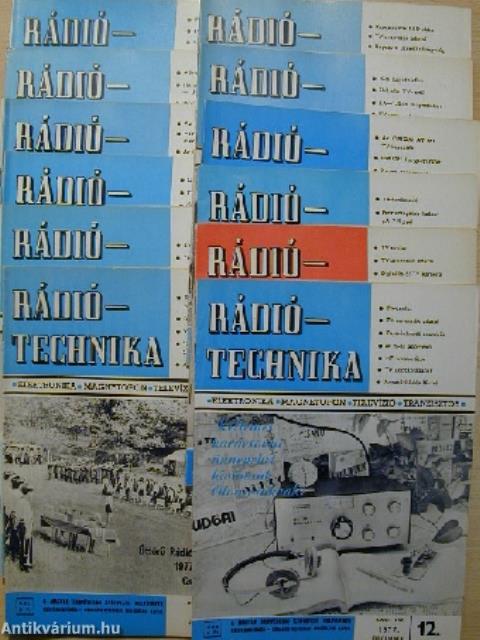 Rádiótechnika 1977. január-december