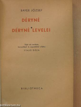 Déryné/Déryné levelei