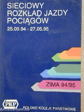 Sieciowy rozklad jazdy pociagów 25.09.94-27.05.95.