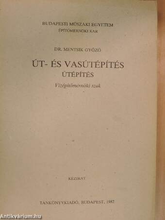 Út- és vasútépítés