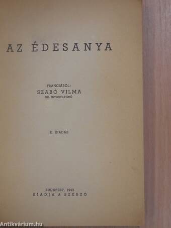 Az édesanya