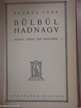 Beszélgetések/Bülbül hadnagy/Fata Morgana