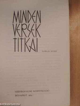 Minden versek titkai