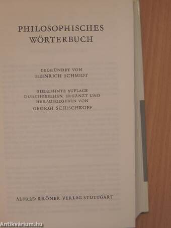 Philosophisches Wörterbuch