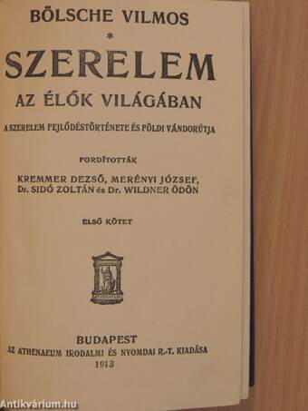 Szerelem az élők világában I-II.