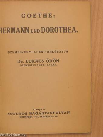 Hermann und Dorothea