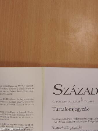 Századvég 2001. Tavasz