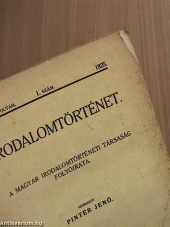 Irodalomtörténet 1925/1-4.