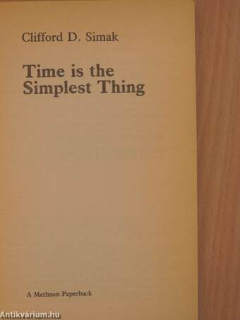 Time is the Simplest Thing