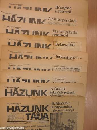 Házunk tája 1986/1-10.