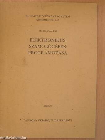 Elektronikus számológépek programozása